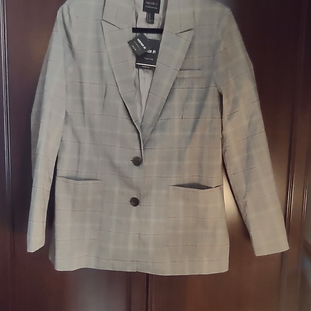 Plaid Blazer